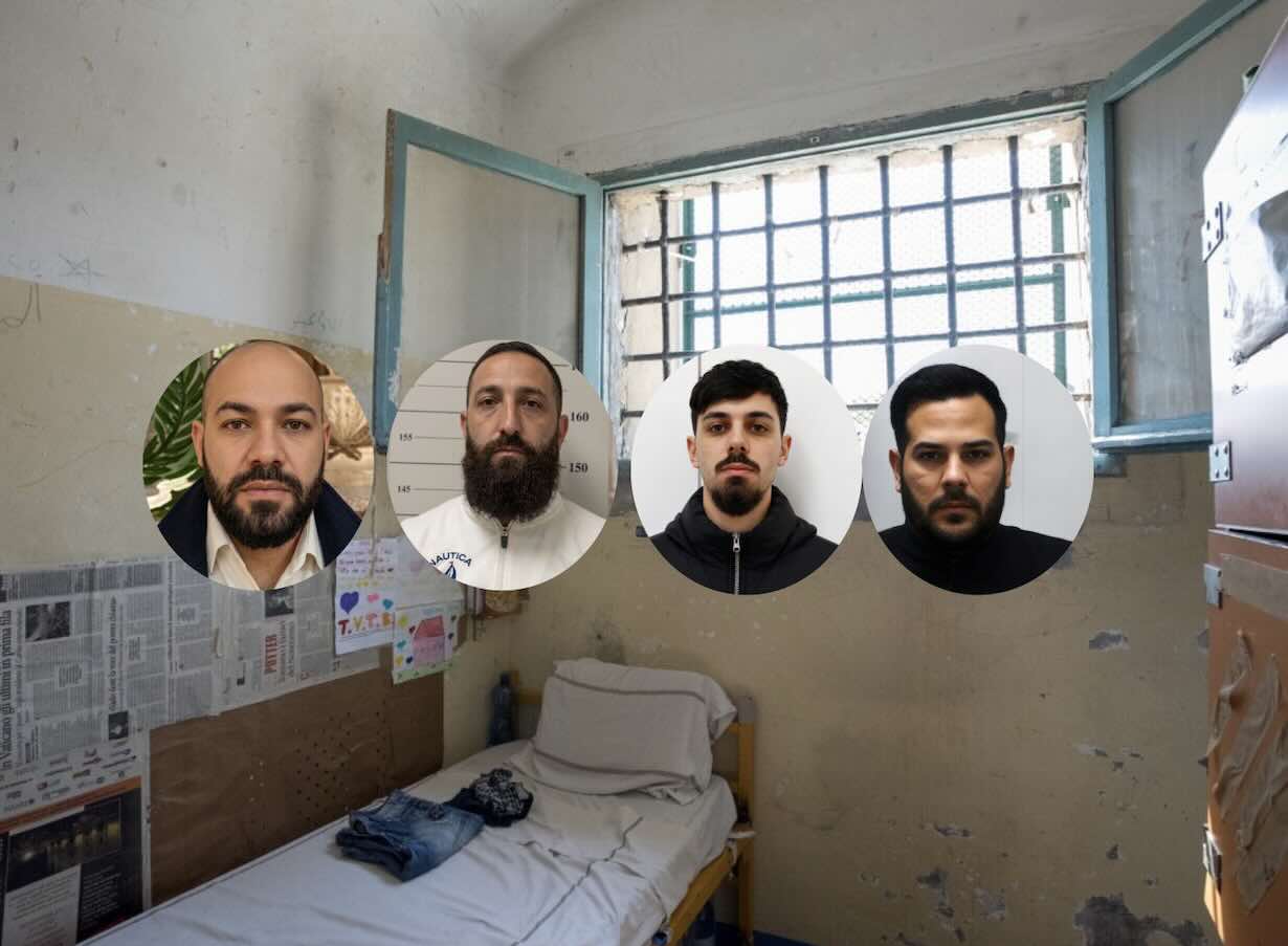 nella foto Giuseppe Monfregolo, il fratello Raffaele, Francesco Russo e Renato napoleone