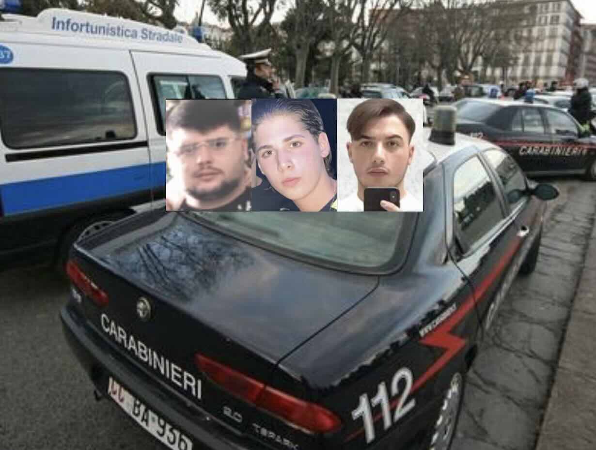 Nella foto il luogo della sparatoria e nei riquadri Gennaro Diano, Patrizio Bosti jr e Vittorio Sorriente il ferito